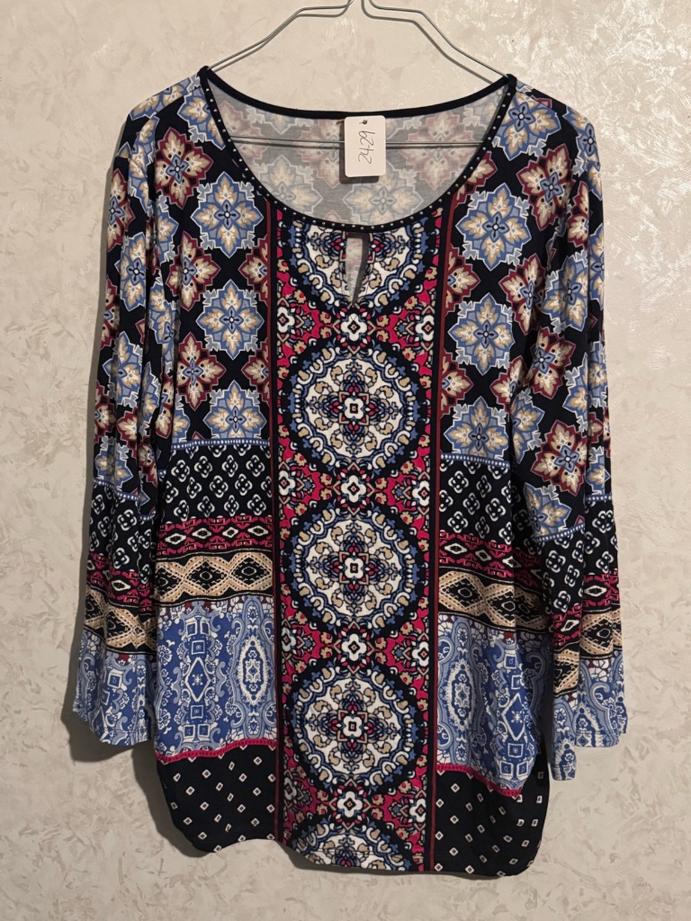 Beautiful Boho Top w/Embellishments